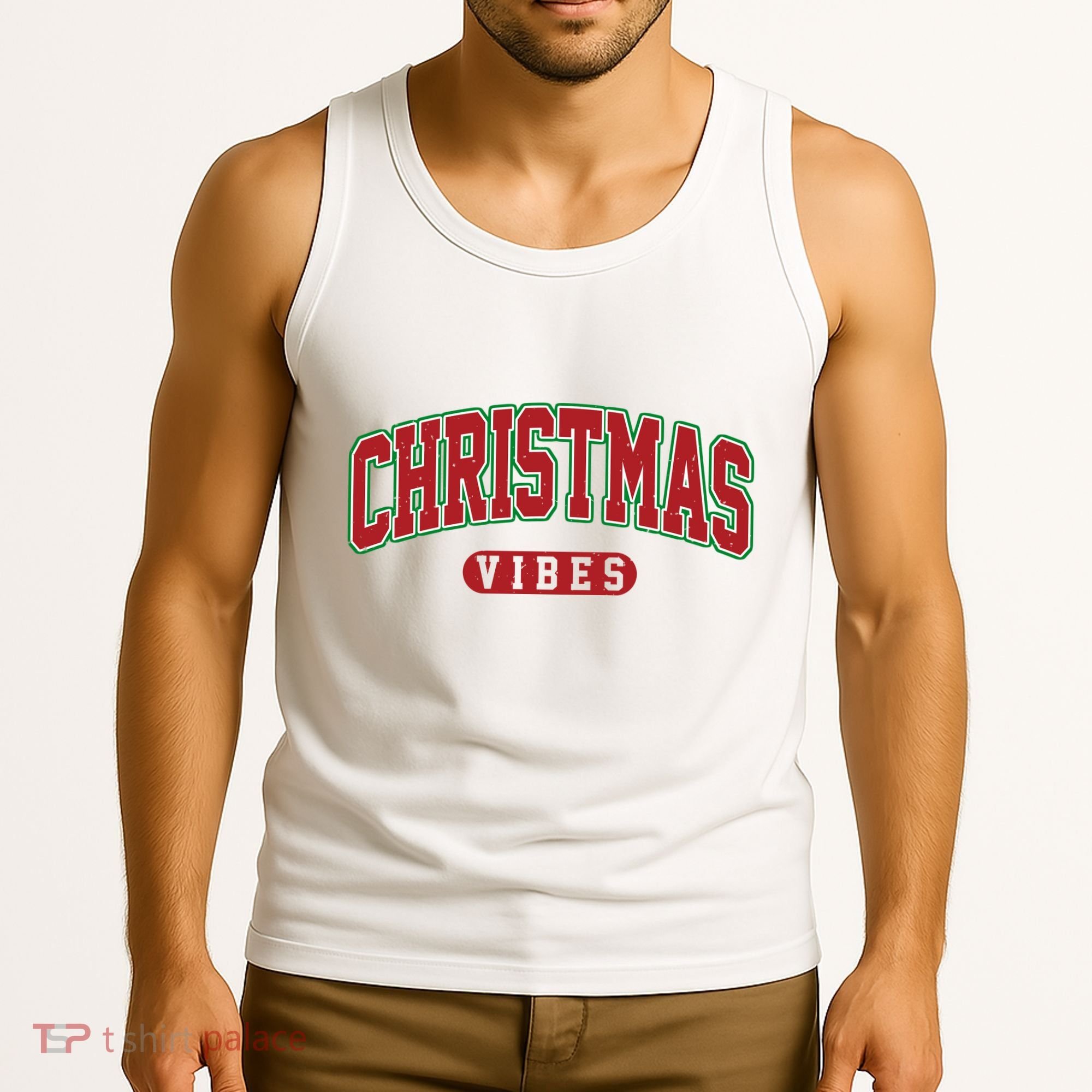 Retro Christmas Vibes Tank Top