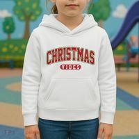 Retro Christmas Vibes Kids Hoodie thumb 3