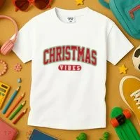 Retro Christmas Vibes Kids T-Shirt thumb 3