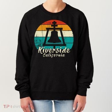 Riverside California Vintage Design With Sunset Women's Sweatshirt