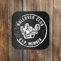 Rollovers Club VIP Member ATV UTV Lovers Funny  Coaster thumb 0