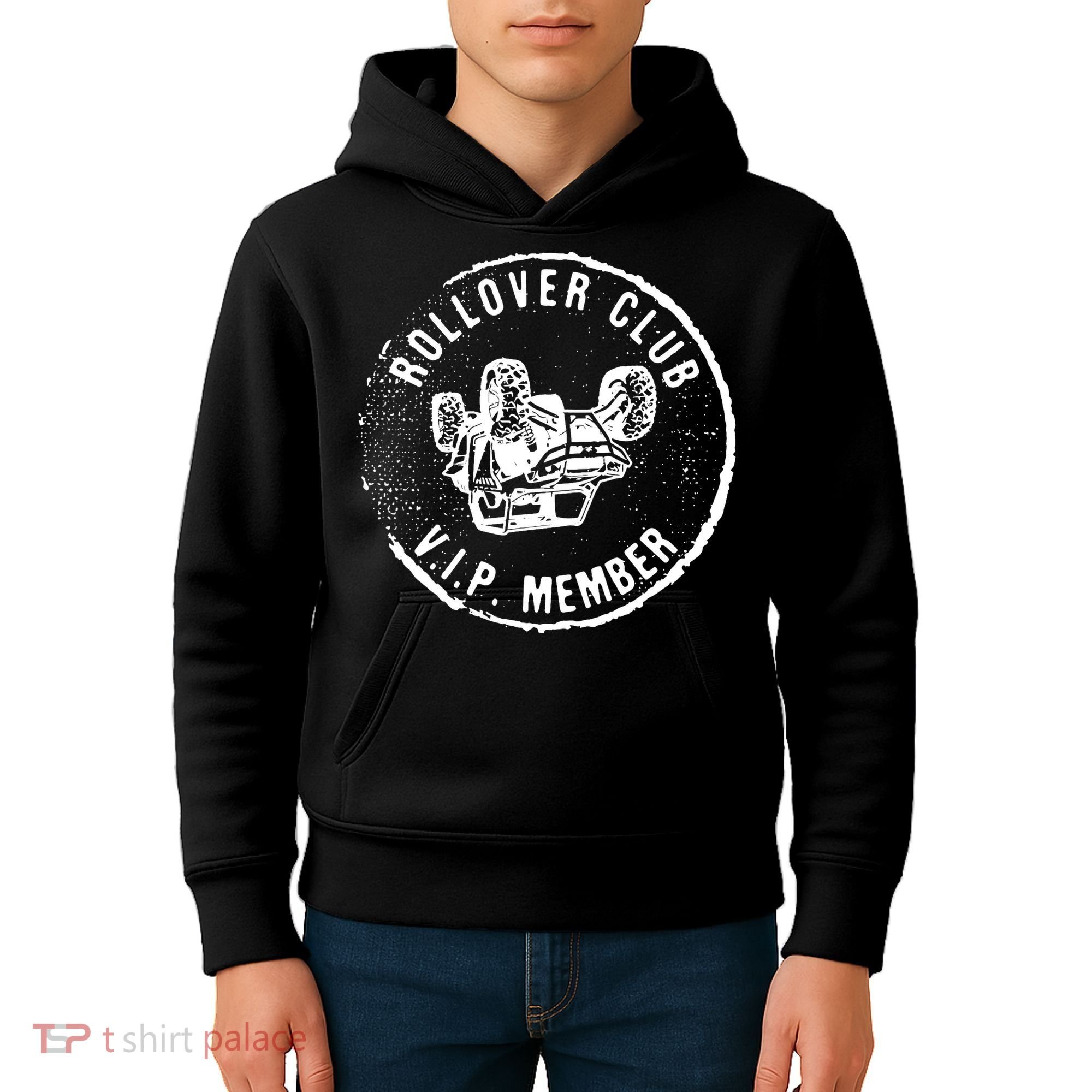 Rollovers Club VIP Member ATV UTV Lovers Funny  Kids Hoodie