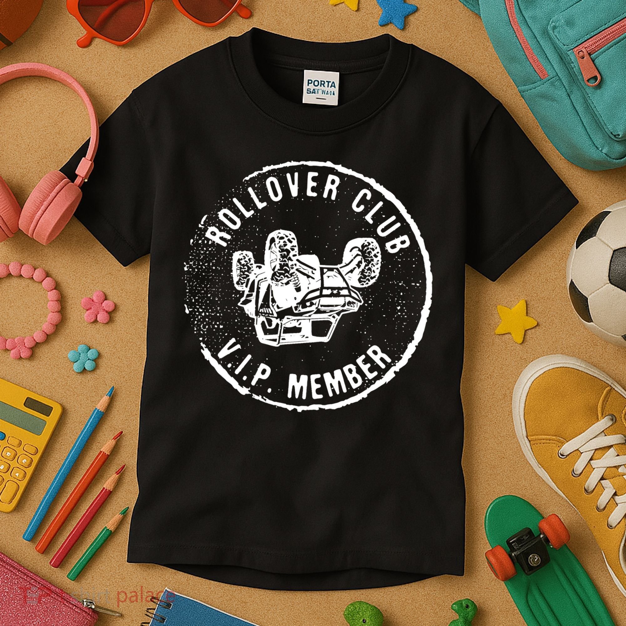 Rollovers Club VIP Member ATV UTV Lovers Funny  Kids T-Shirt