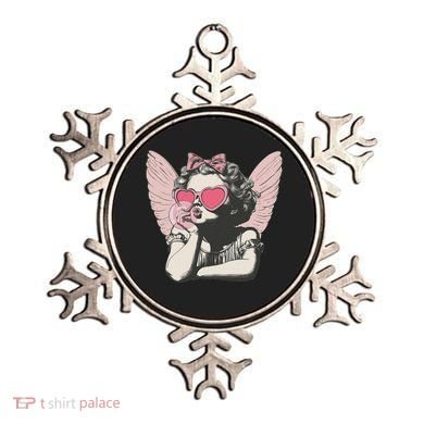 Retro Cupid Valentine Day Cute Vintage Cupid Blowing Bubble Ornament