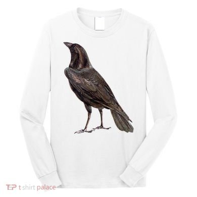 Raven Crow Vintage Long Sleeve Shirt