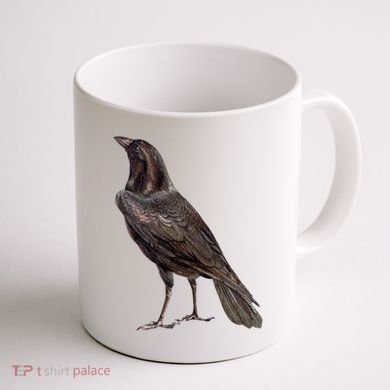 Raven Crow Vintage Coffee Mug back