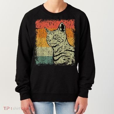 Retro Cats Vintage Bengal Cat Women's Sweatshirt