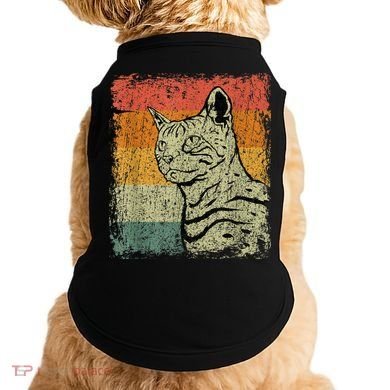 Retro Cats Vintage Bengal Cat Doggie Tank