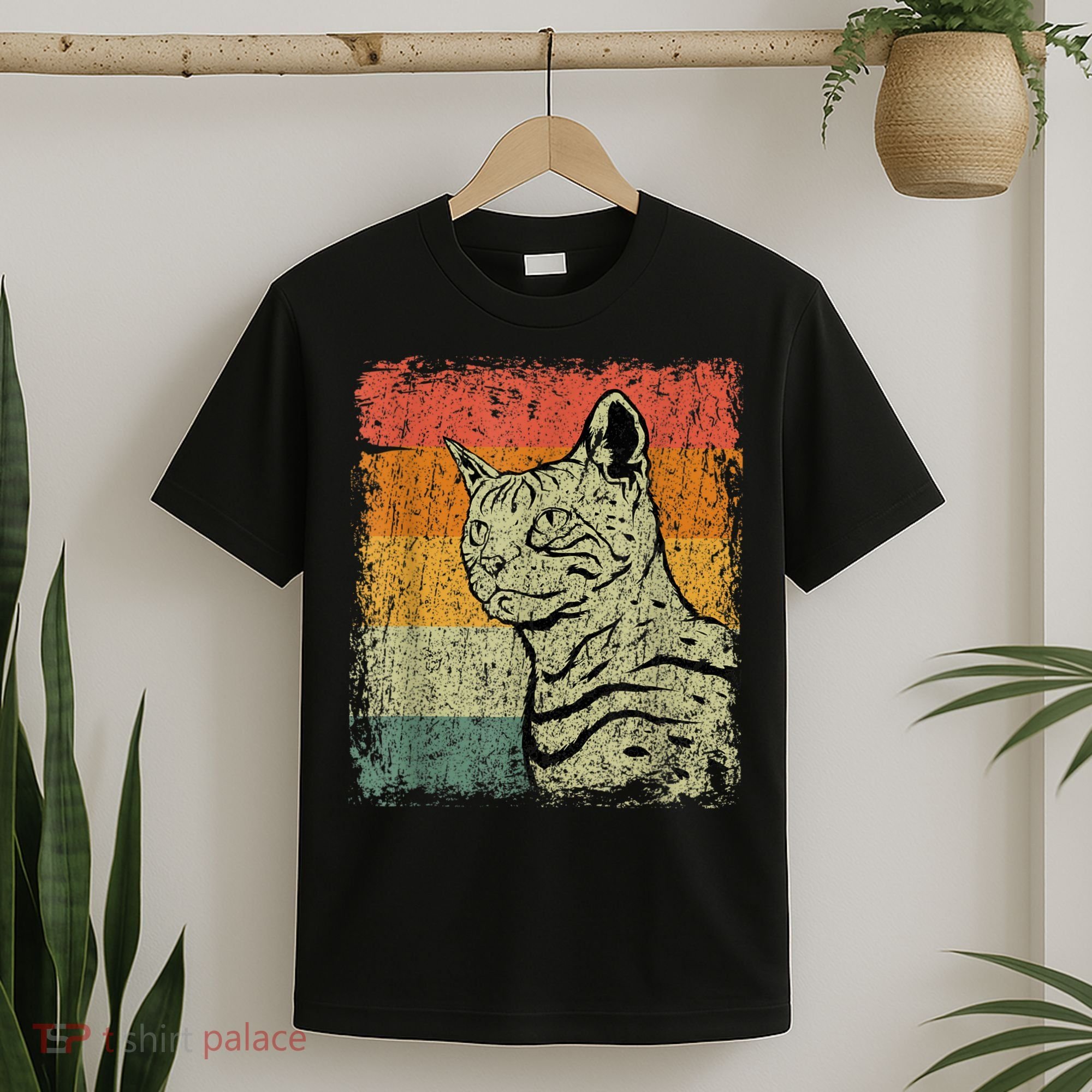 Retro Cats Vintage Bengal Cat T-Shirt