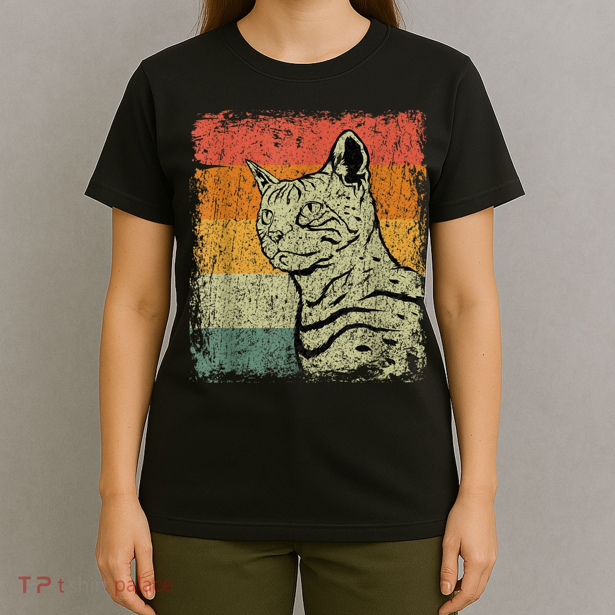 Retro Cats Vintage Bengal Cat T-Shirt