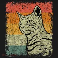 Retro Cats Vintage Bengal Cat T-Shirt thumb 7