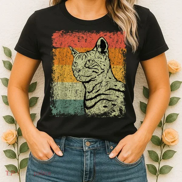 Retro Cats Vintage Bengal Cat Women's T-Shirt