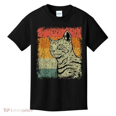 Retro Cats Vintage Bengal Cat Kids T-Shirt