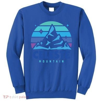 Retro Celeste Vintage Design Mountain Playing Videogames Gift Sweatshirt