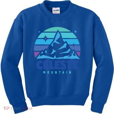 Retro Celeste Vintage Design Mountain Playing Videogames Gift Kids Sweatshirt