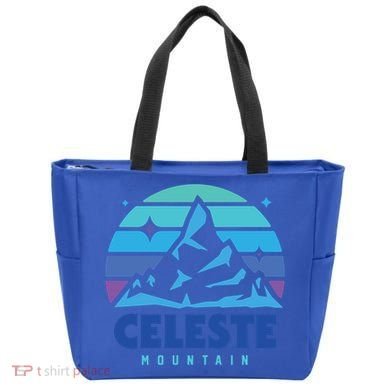 Retro Celeste Vintage Design Mountain Playing Videogames Gift Tote Bag