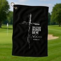 Regalos Cristianos Versos Filipenses 4 13 Christian Spanish Golf Towel thumb 1