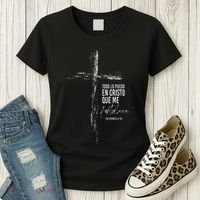 Regalos Cristianos Versos Filipenses 4 13 Christian Spanish Women's T-Shirt thumb 3