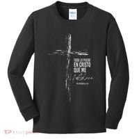 Regalos Cristianos Versos Filipenses 4 13 Christian Spanish Kids Long Sleeve Shirt thumb 0