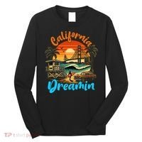 Retro California Vintage West Coast Cali Sunset Long Sleeve Shirt thumb 0