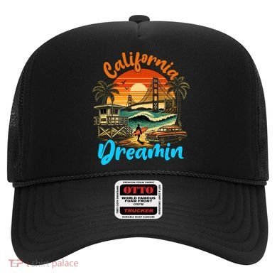 Retro California Vintage West Coast Cali Sunset Hat