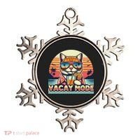 Retro Cat Vacation Summer Family Beach Trip Vacay Mode Ocean Great Gift Ornament thumb 0