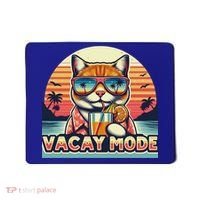 Retro Cat Vacation Summer Family Beach Trip Vacay Mode Ocean Great Gift Mousepad thumb 0