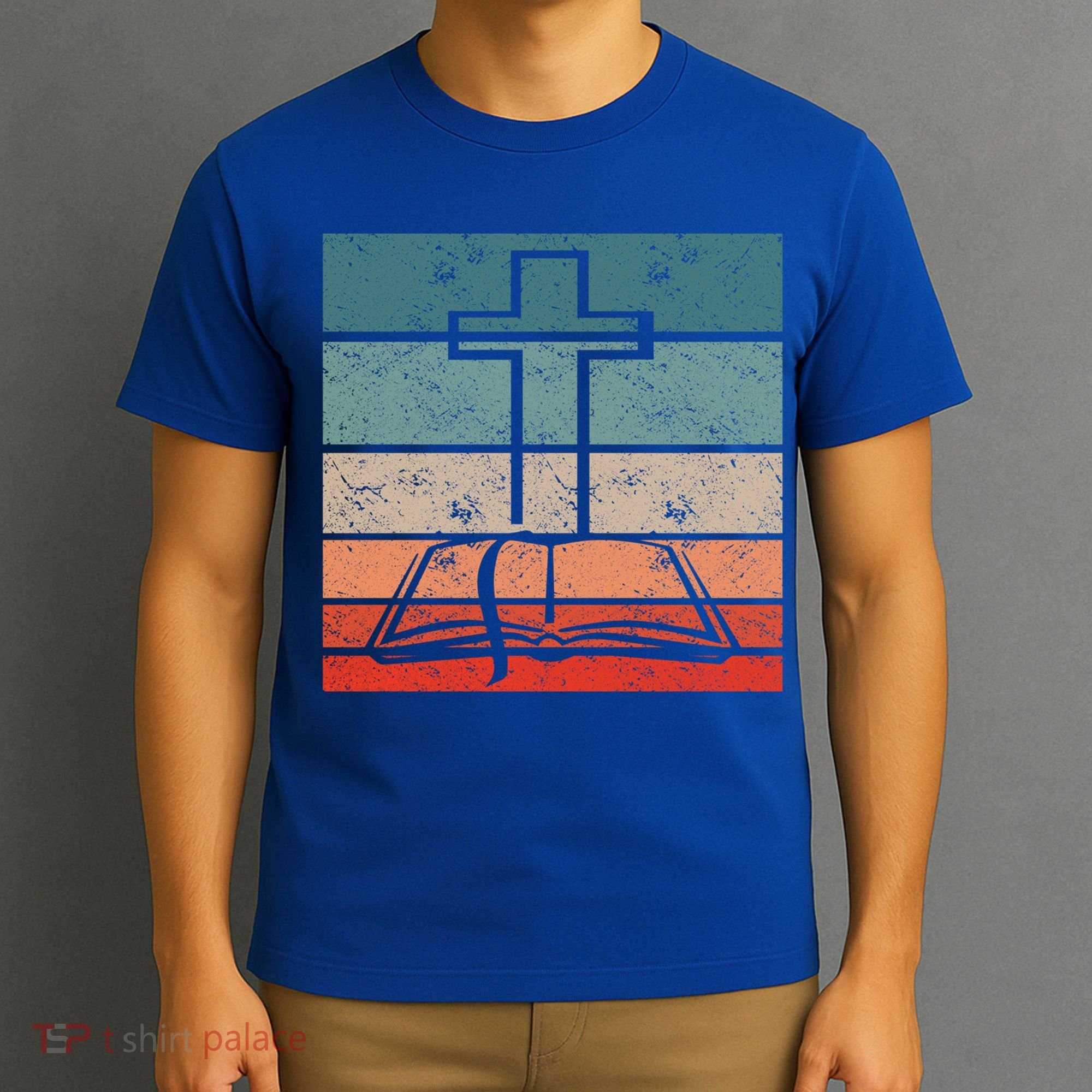 Retro Christian Vintage Cute Gift Catholic Christianity Bible Gift T-Shirt