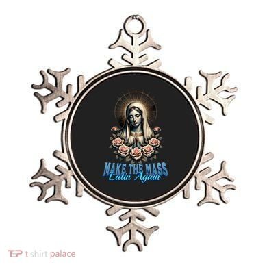 Roman Catholic Virgin Mary Make The Mass Latin Again Ornament