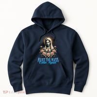 Roman Catholic Virgin Mary Make The Mass Latin Again Hoodie thumb 0