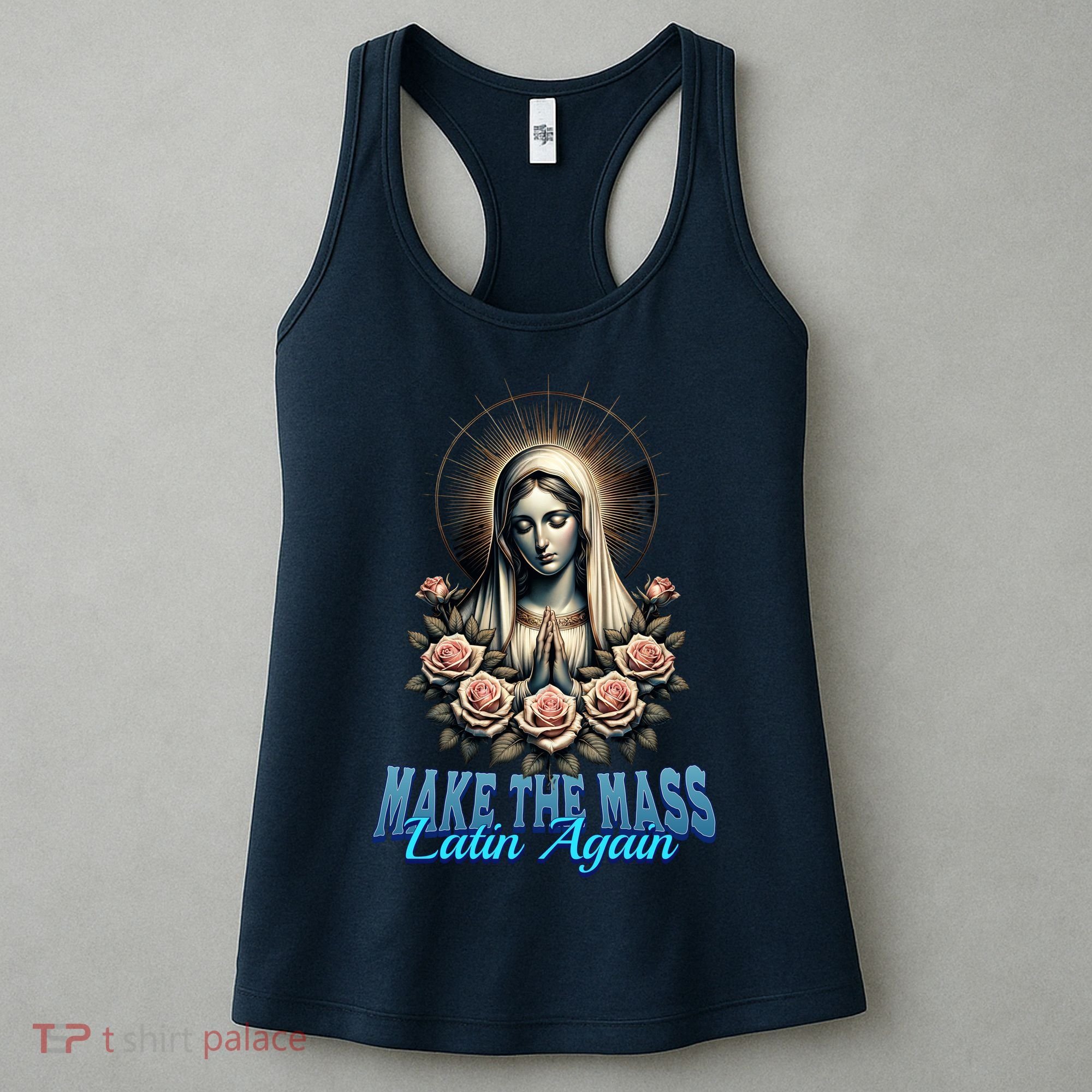 Roman Catholic Virgin Mary Make The Mass Latin Again Women's Tank Top