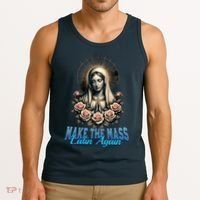 Roman Catholic Virgin Mary Make The Mass Latin Again Tank Top thumb 3