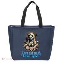 Roman Catholic Virgin Mary Make The Mass Latin Again Tote Bag thumb 0