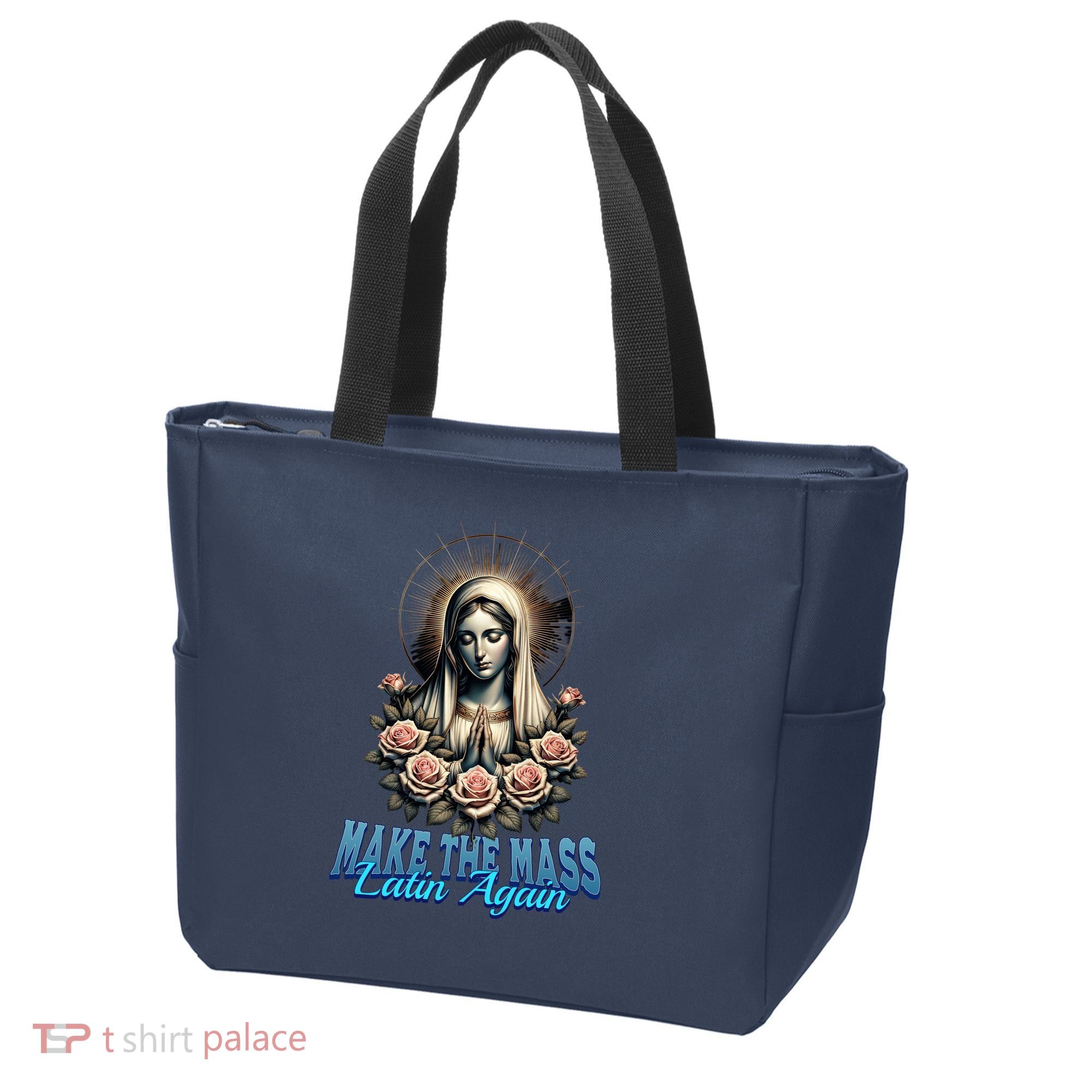 Roman Catholic Virgin Mary Make The Mass Latin Again Tote Bag