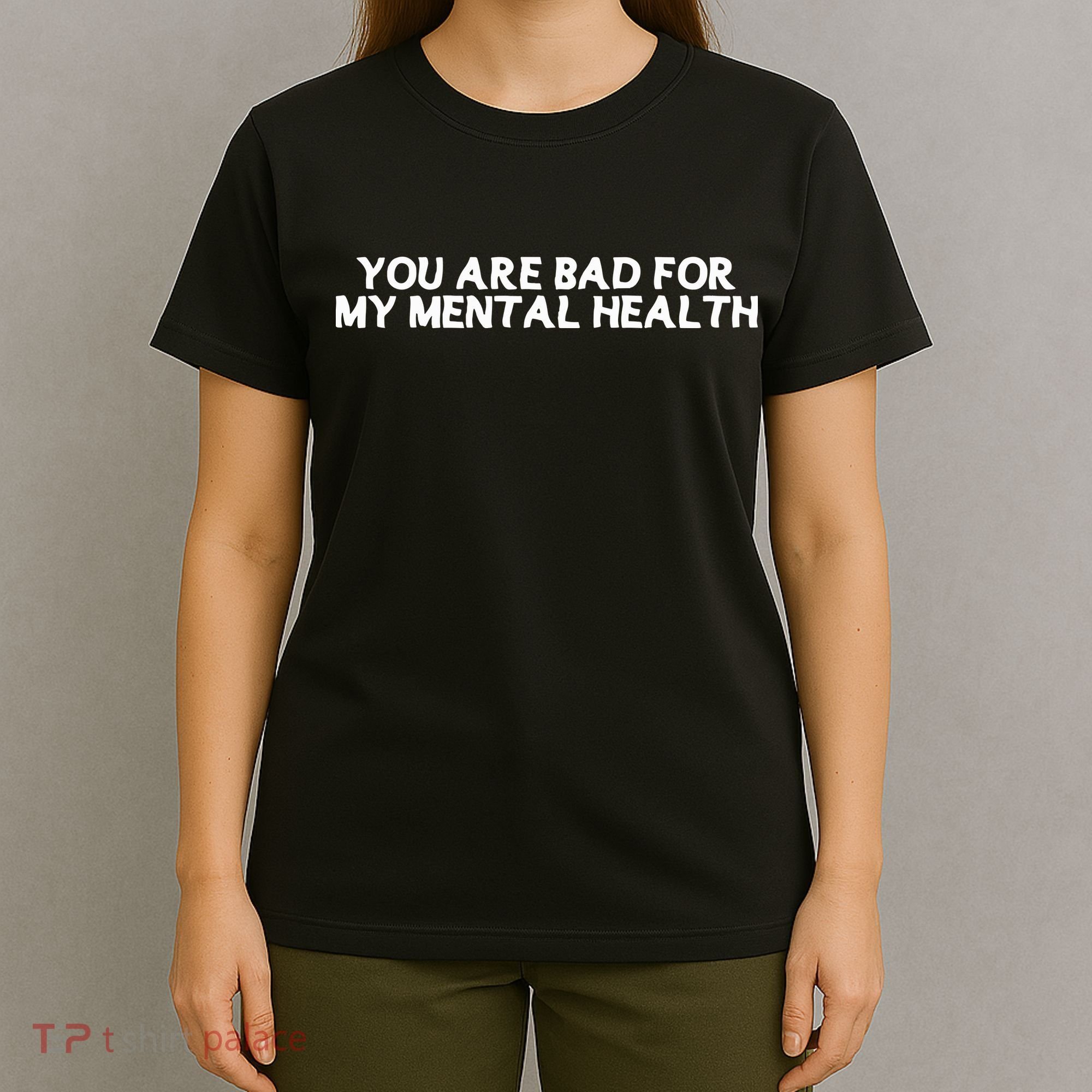 Ryan Clark Wearing You Are Bad For My Mental Health T-Shirt