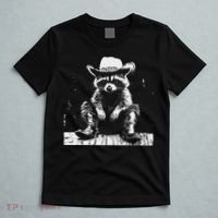 Raccoon Cowboy Western T-Shirt thumb 5