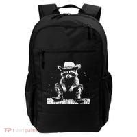 Raccoon Cowboy Western Backpack thumb 0