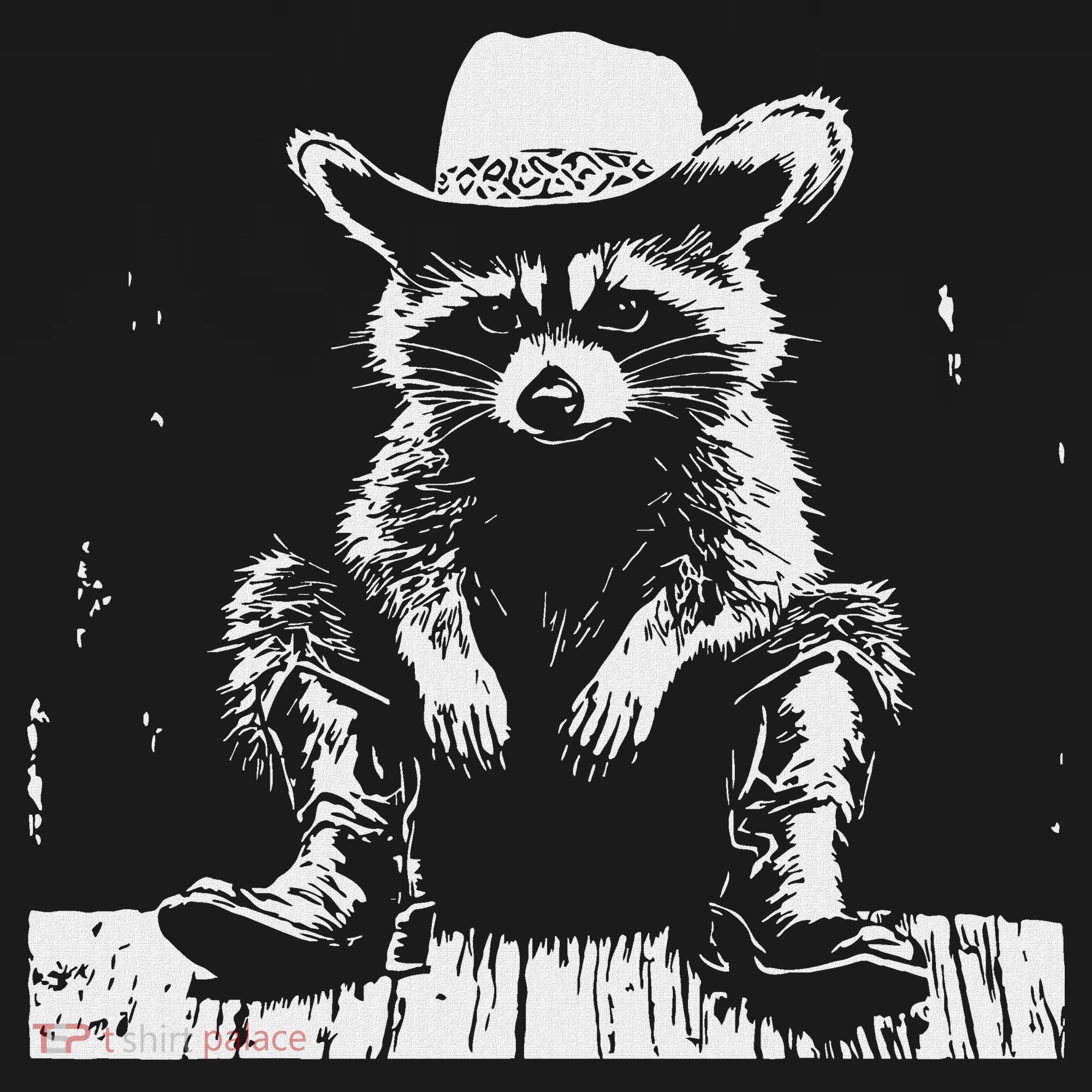 Raccoon Cowboy Western Pajama Set