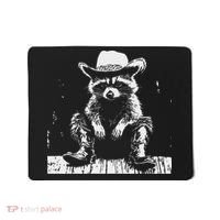 Raccoon Cowboy Western Mousepad thumb 0