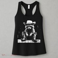 Raccoon Cowboy Western Women's Tank Top thumb 3