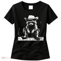 Raccoon Cowboy Western Women's T-Shirt thumb 0