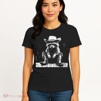 Raccoon Cowboy Western Women's T-Shirt thumb 4