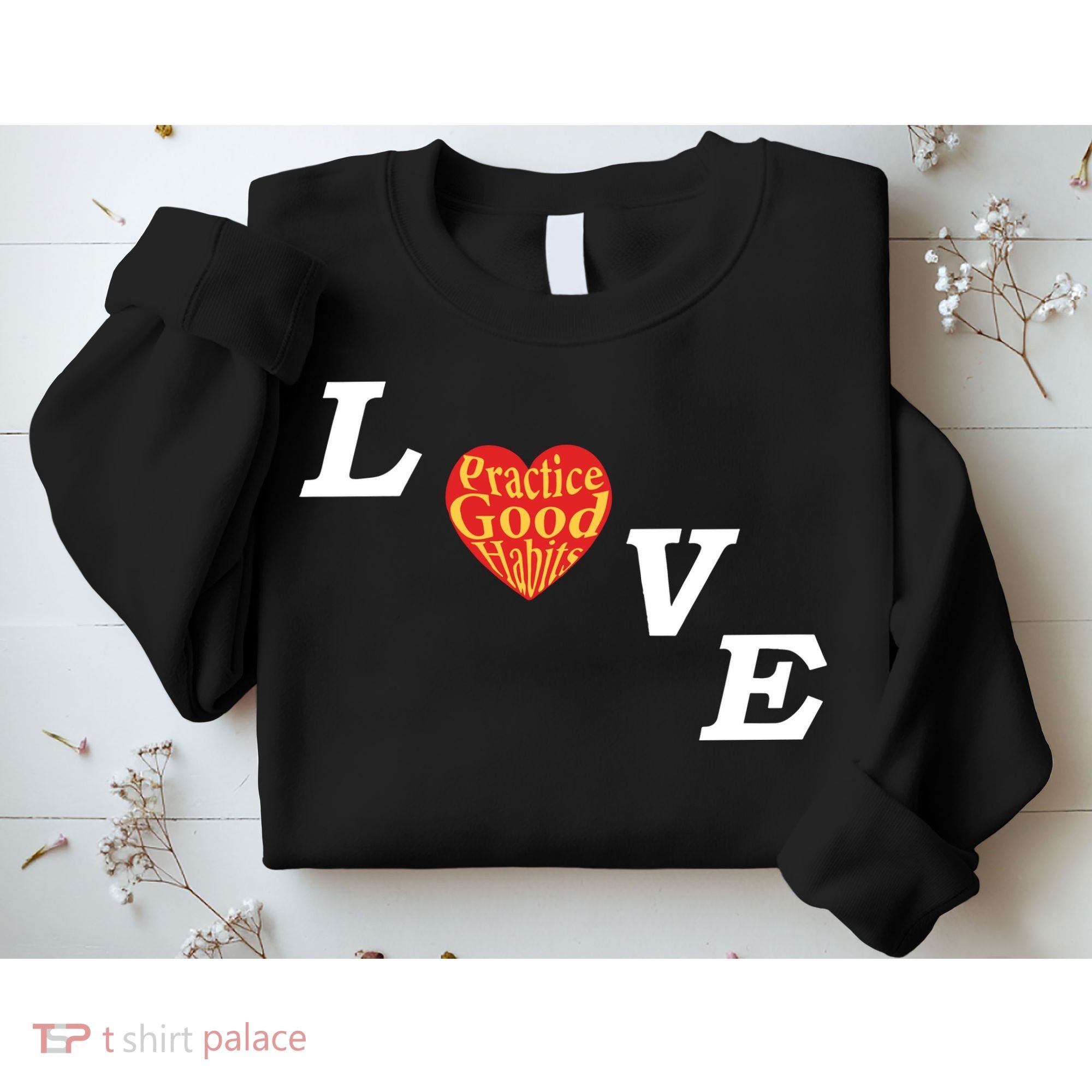 Ryan Clark Wearing Love Practice Good Habits Sweatshirt