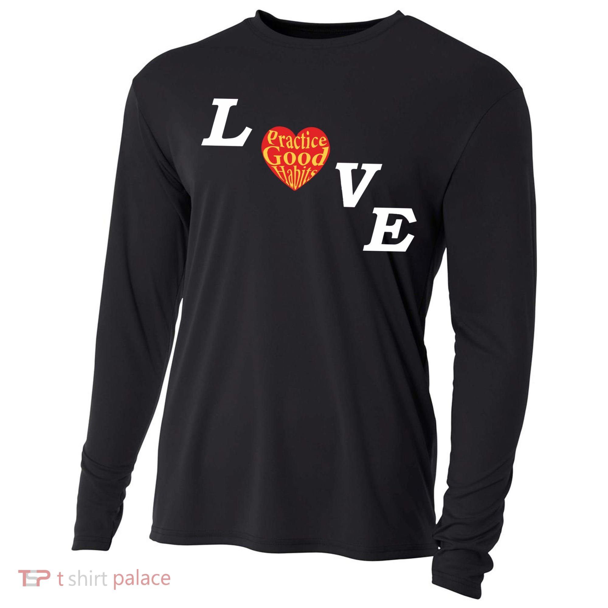Ryan Clark Wearing Love Practice Good Habits Cooling Performance Long Sleeve Crew