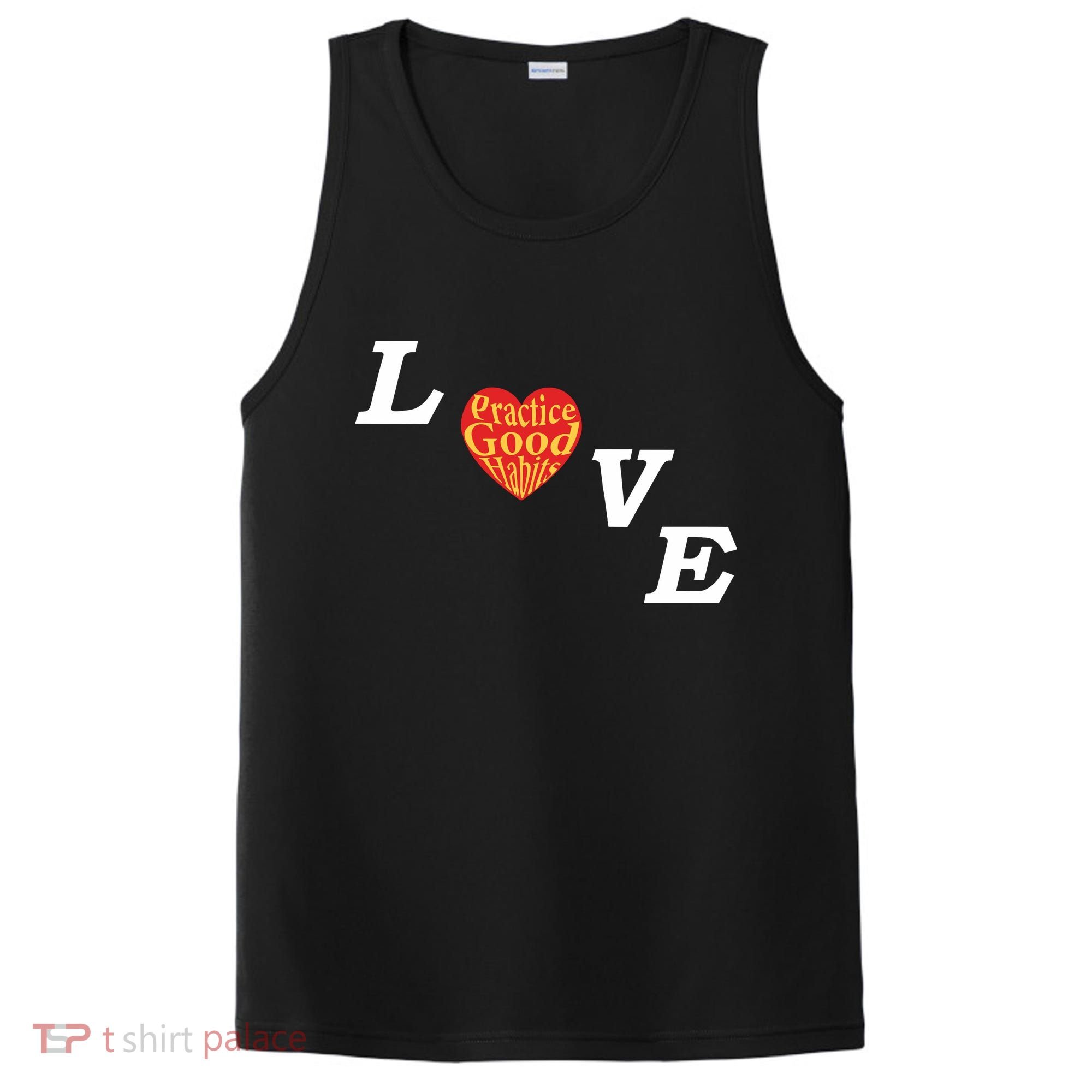 Ryan Clark Wearing Love Practice Good Habits PosiCharge Competitor Tank