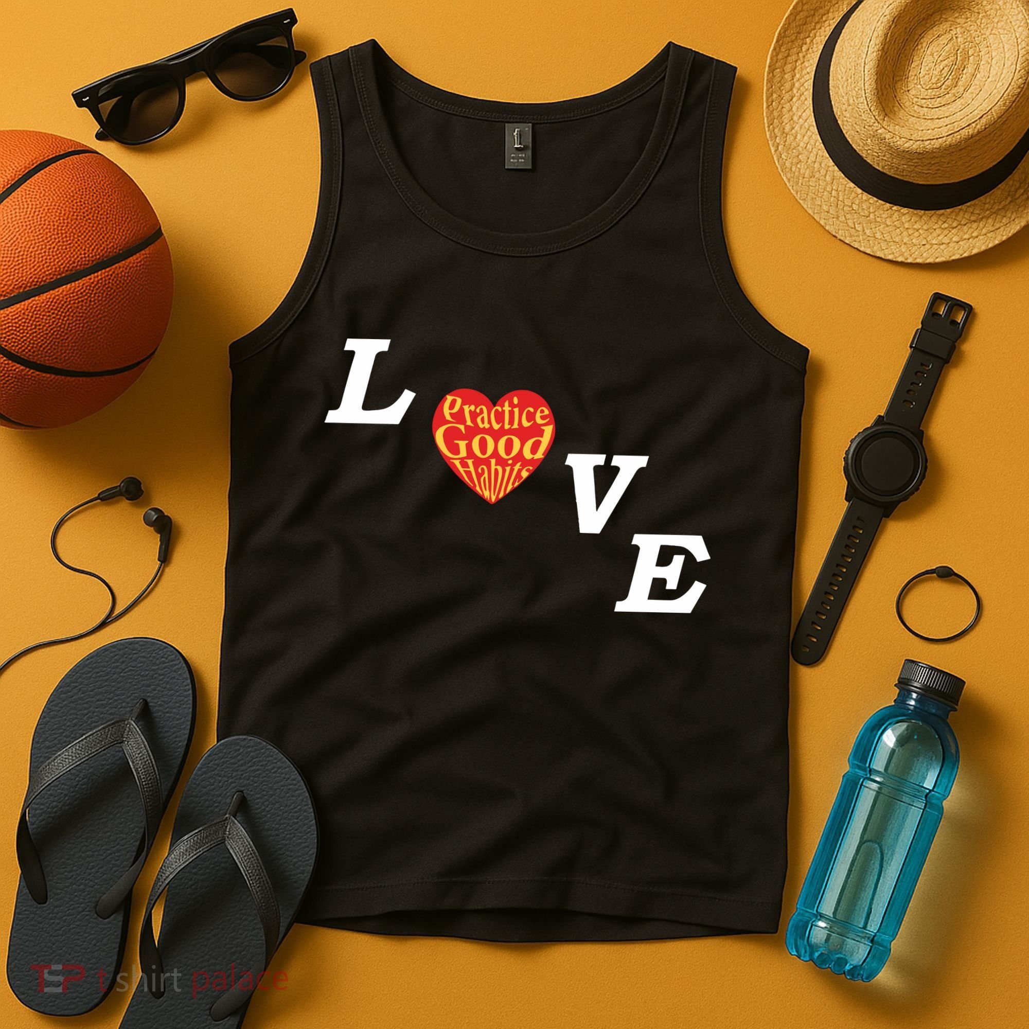 Ryan Clark Wearing Love Practice Good Habits Tank Top
