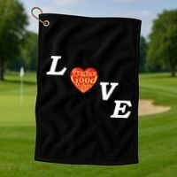 Ryan Clark Wearing Love Practice Good Habits Golf Towel thumb 1