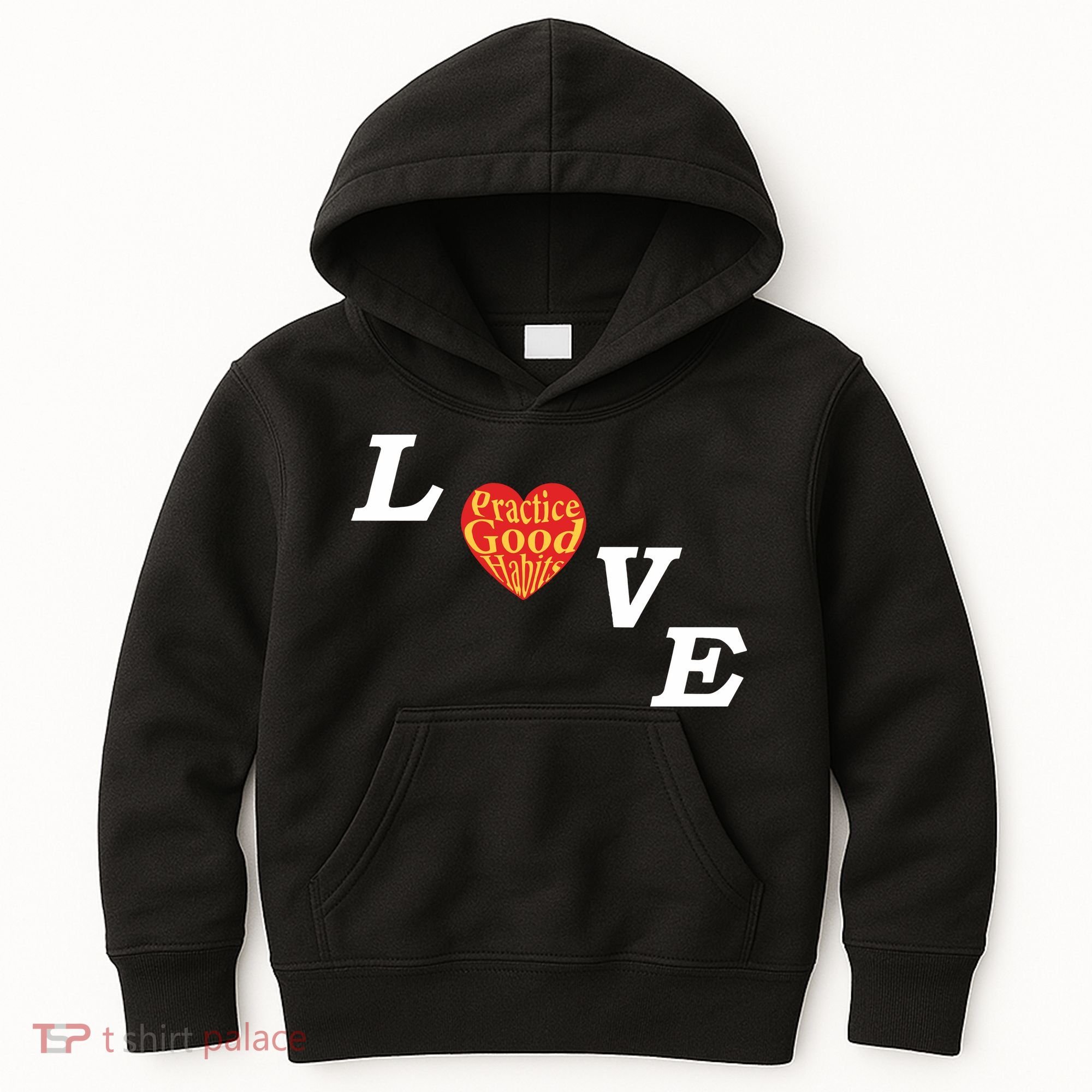 Ryan Clark Wearing Love Practice Good Habits Kids Hoodie