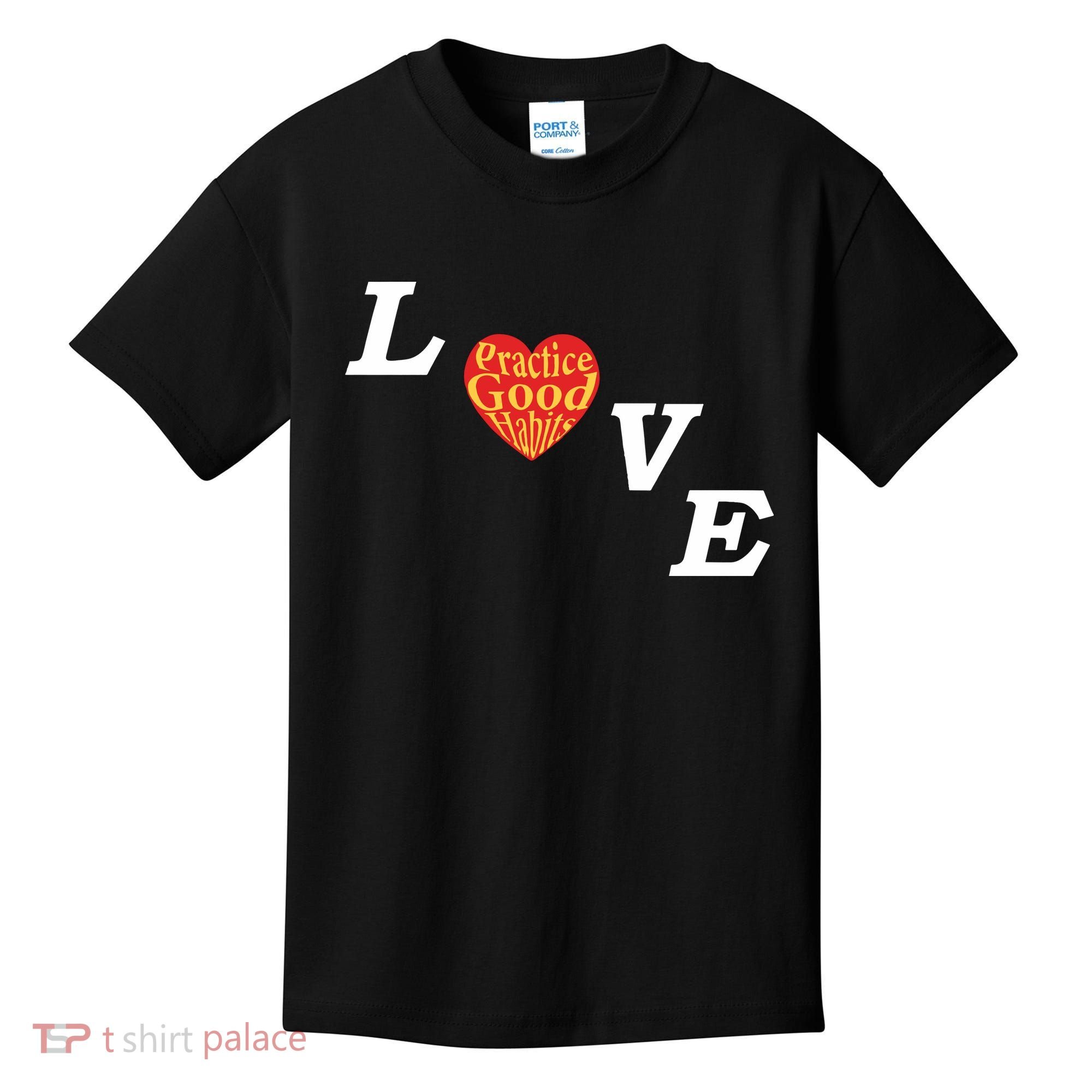 Ryan Clark Wearing Love Practice Good Habits Kids T-Shirt