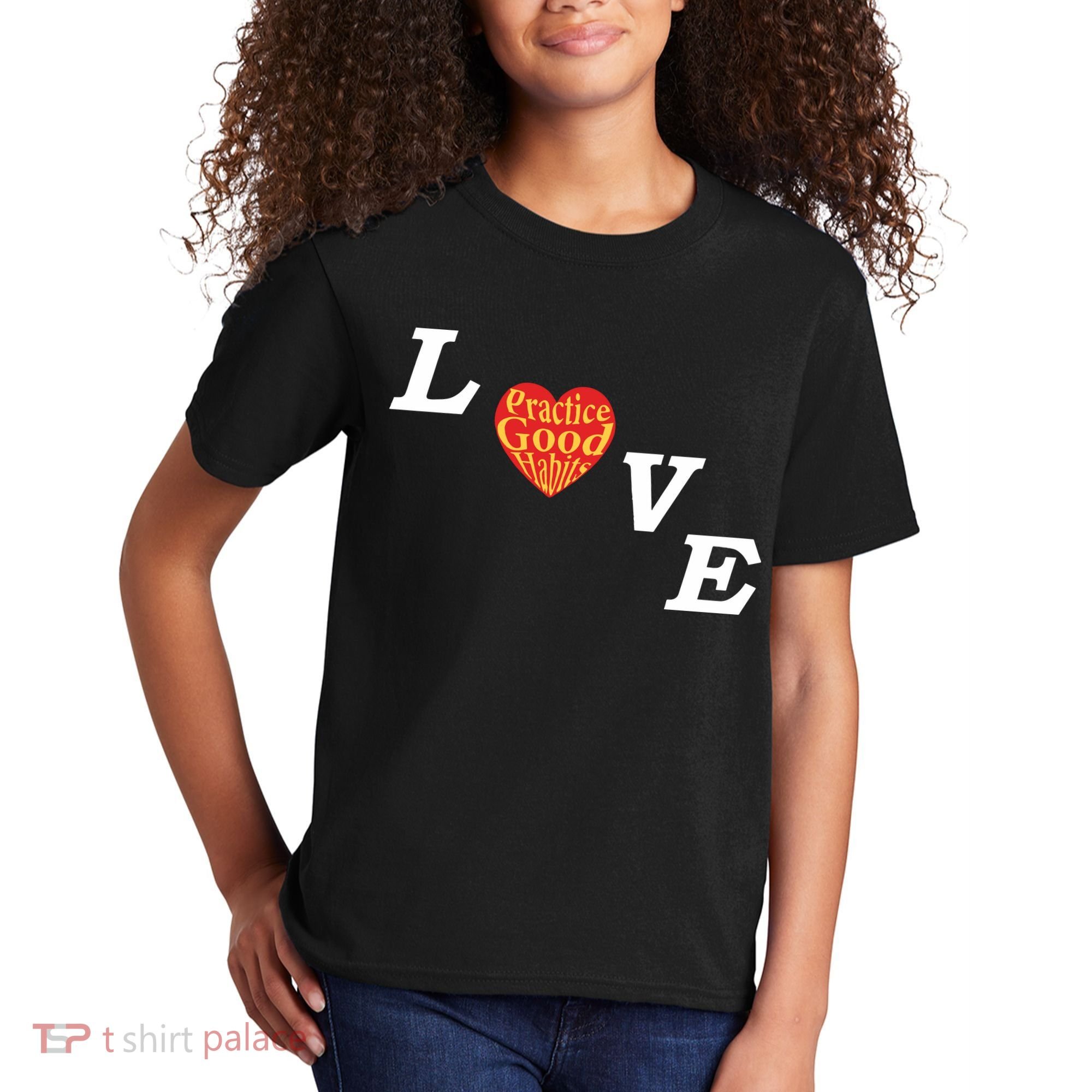 Ryan Clark Wearing Love Practice Good Habits Kids T-Shirt